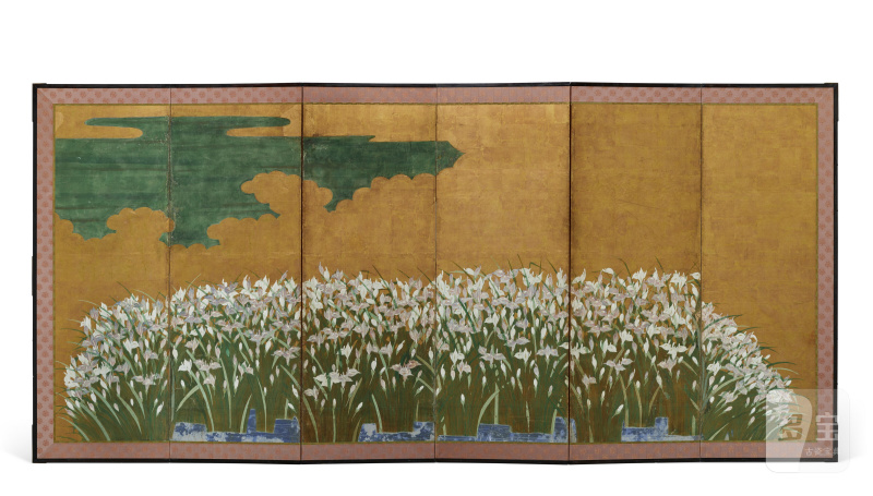 ANONYME (JAPON, ÉPOQUE EDO, XIXE SIÈCLE)  Iris - 图1
